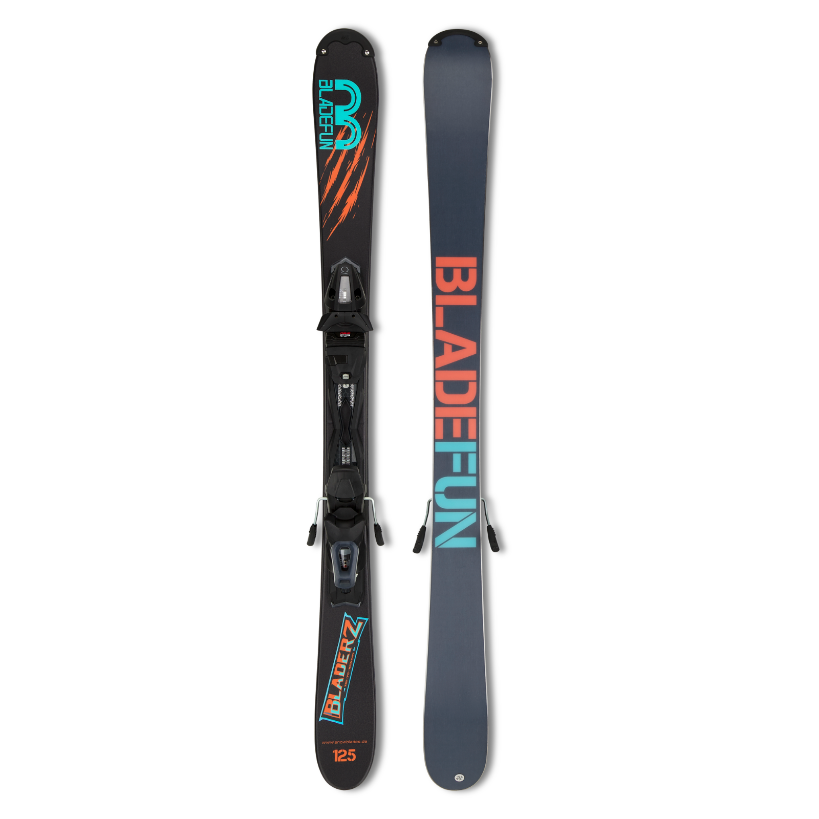 Snowblades Bladerz 125 cm Tyrolia Sicherheitsbindung Bladefun Kurzski | blau/rot