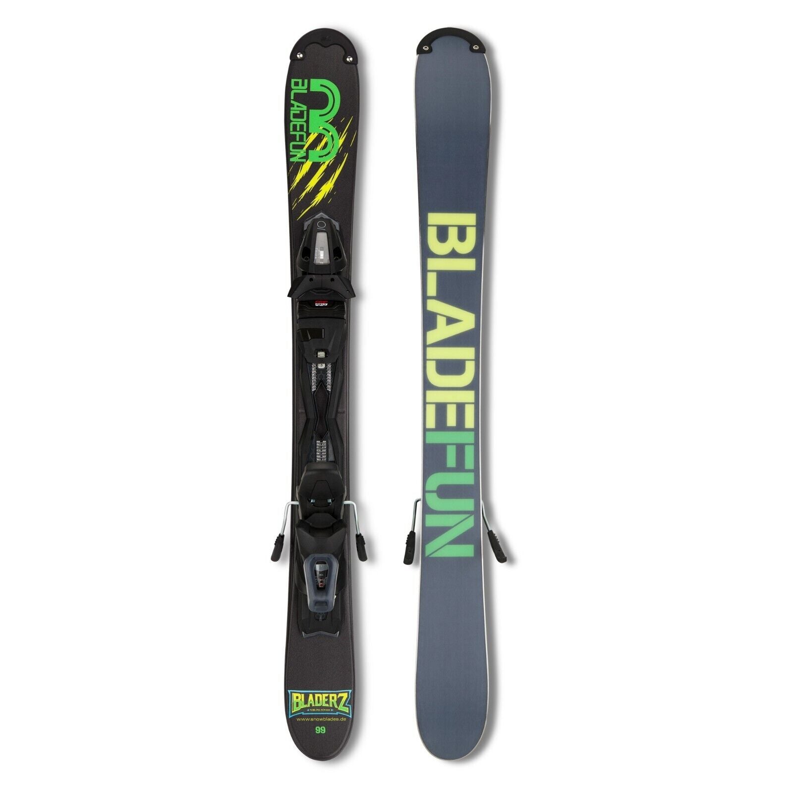 Snowblades Bladerz 99 cm Tyrolia Sicherheitsbindung Bladefun Kurzski | grün/gelb