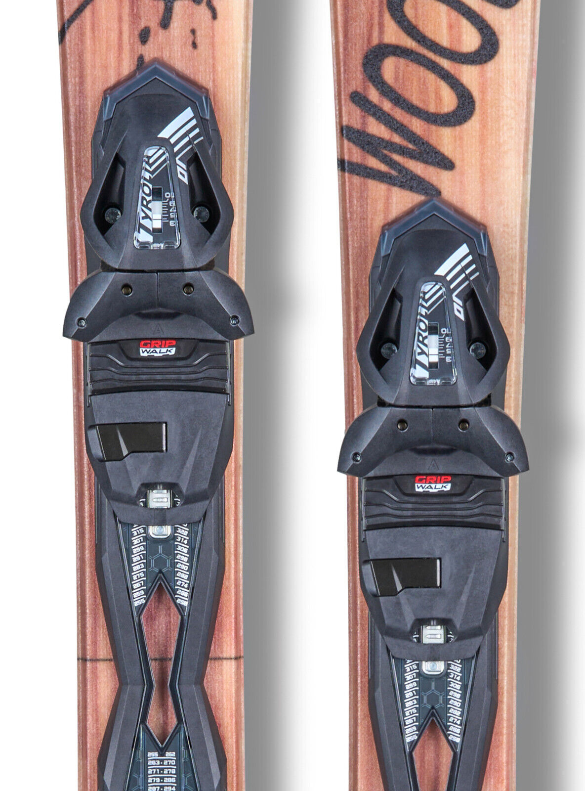 Snowblades Woody 99 cm + Tyrolia Sicherheitsbindung Bladefun Ski Kurzski