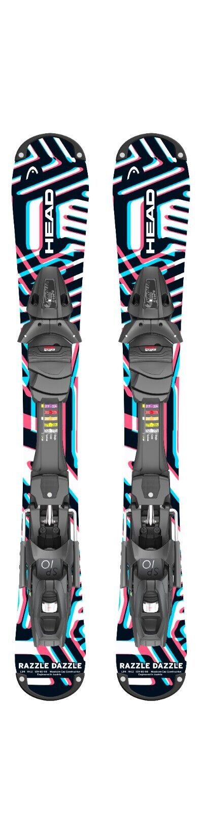 Head Razzle Dazzle Snowblades 94cm+ Sicherheitsbindung Neu Saison 2024/2025