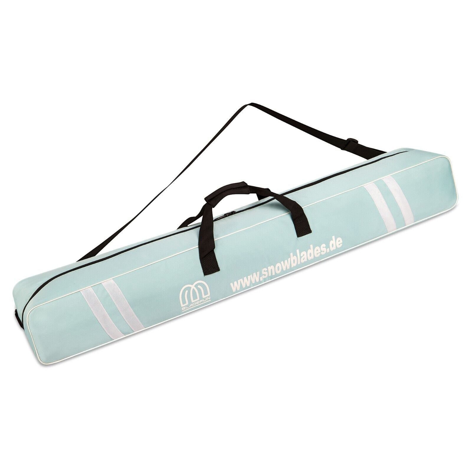 Snowbladetasche hellblau/weiß Skitasche bis 110cm Neu