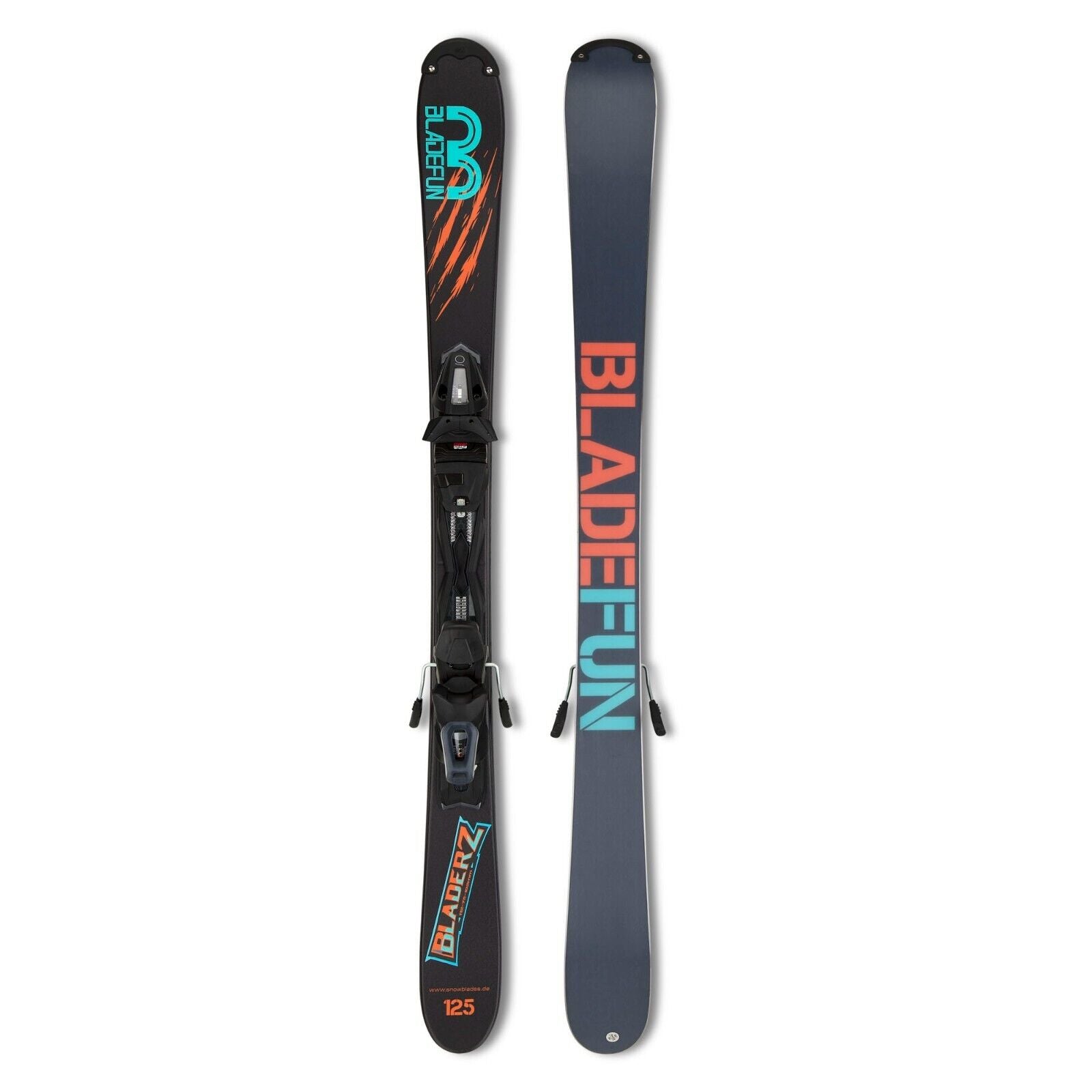 Snowblades Bladerz 125 cm Tyrolia Sicherheitsbindung Bladefun Kurzski | blau/rot