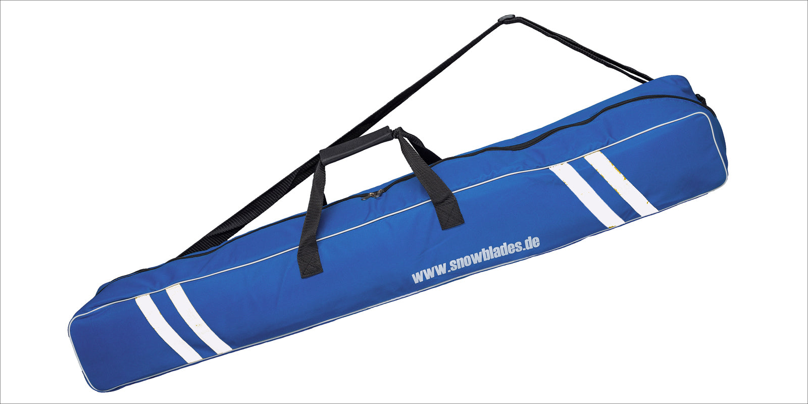 Snowbladetasche dunkelblau/weiß Skitasche bis 110cm Neu