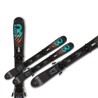 Snowblades Bladerz 99 cm Tyrolia Sicherheitsbindung Bladefun Kurzski | blau/rot