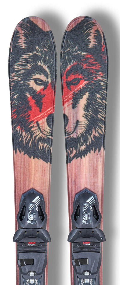 Wolf Funcarver Snowblades Head/Tyrolia Bindung Ski Blades Kurzski Vollholzkern