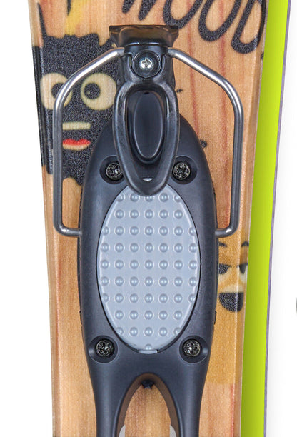 Snowblades Mini Woody Ski Blades Kurzski Vollholzkernski Bügelbindung