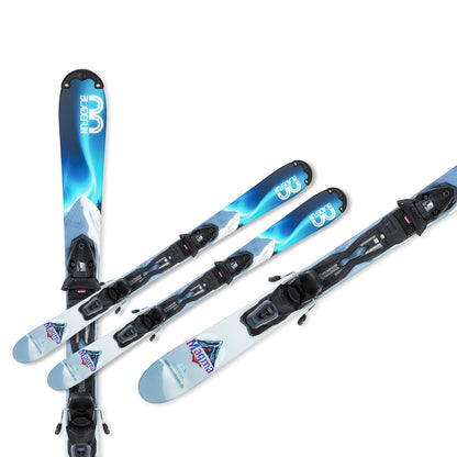 Snowblades Bladerz 125cm Tyrolia safety binding Bladefun short ski | green/yellow 
